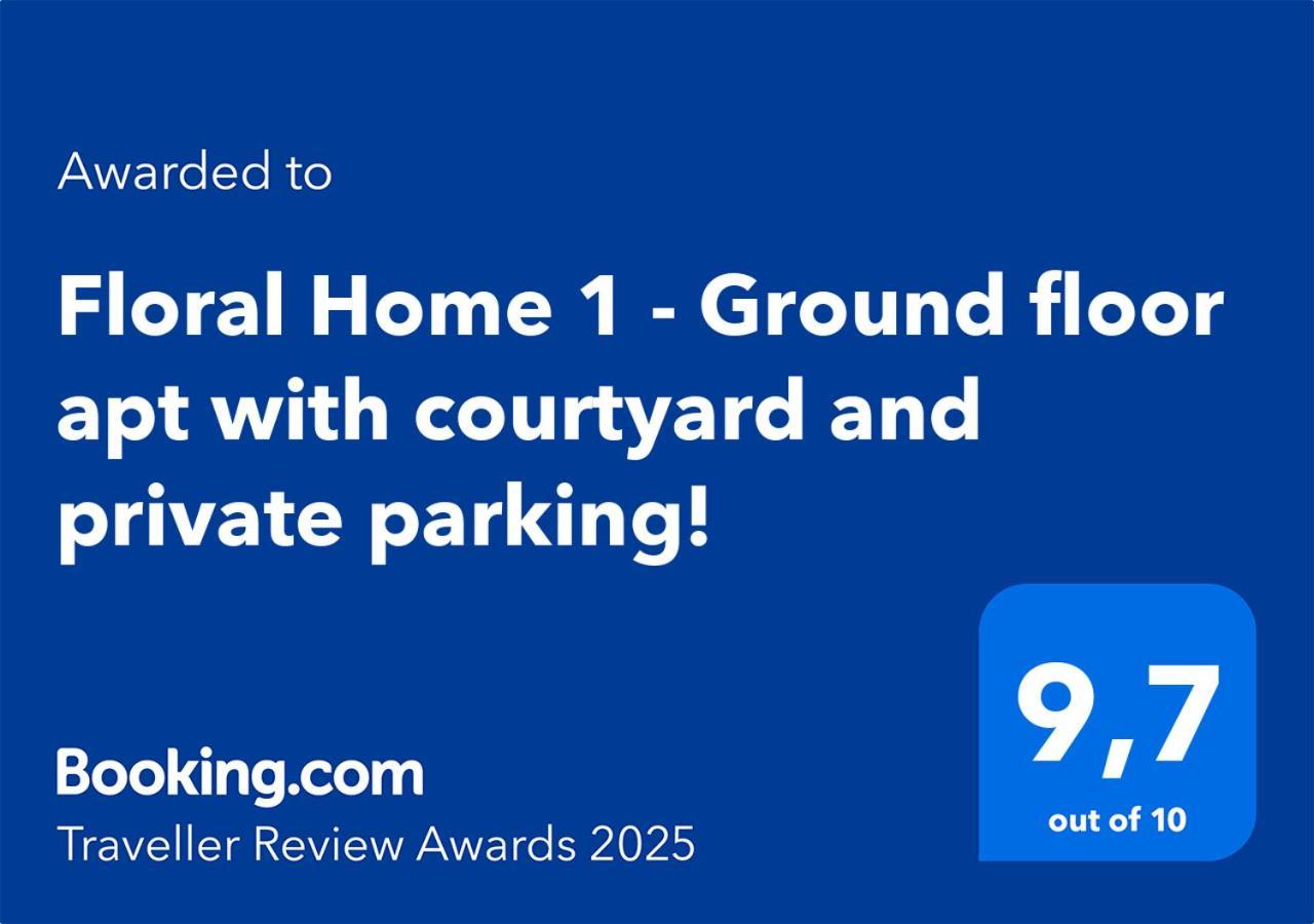 Floral Home 1 - Ground Floor Apt With Courtyard And Private Parking! Athens Exterior photo